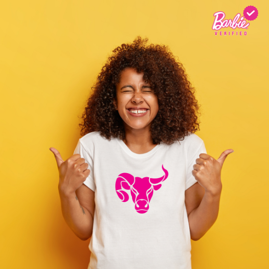 Solid White Women Tshirt Neon Pink Design