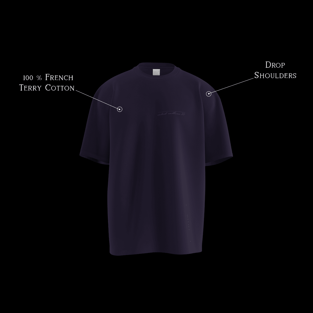 French Cotton Made Navy Tshirt