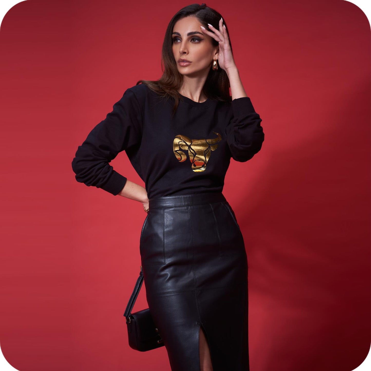 The Gold Cusp Black Sweatshirt