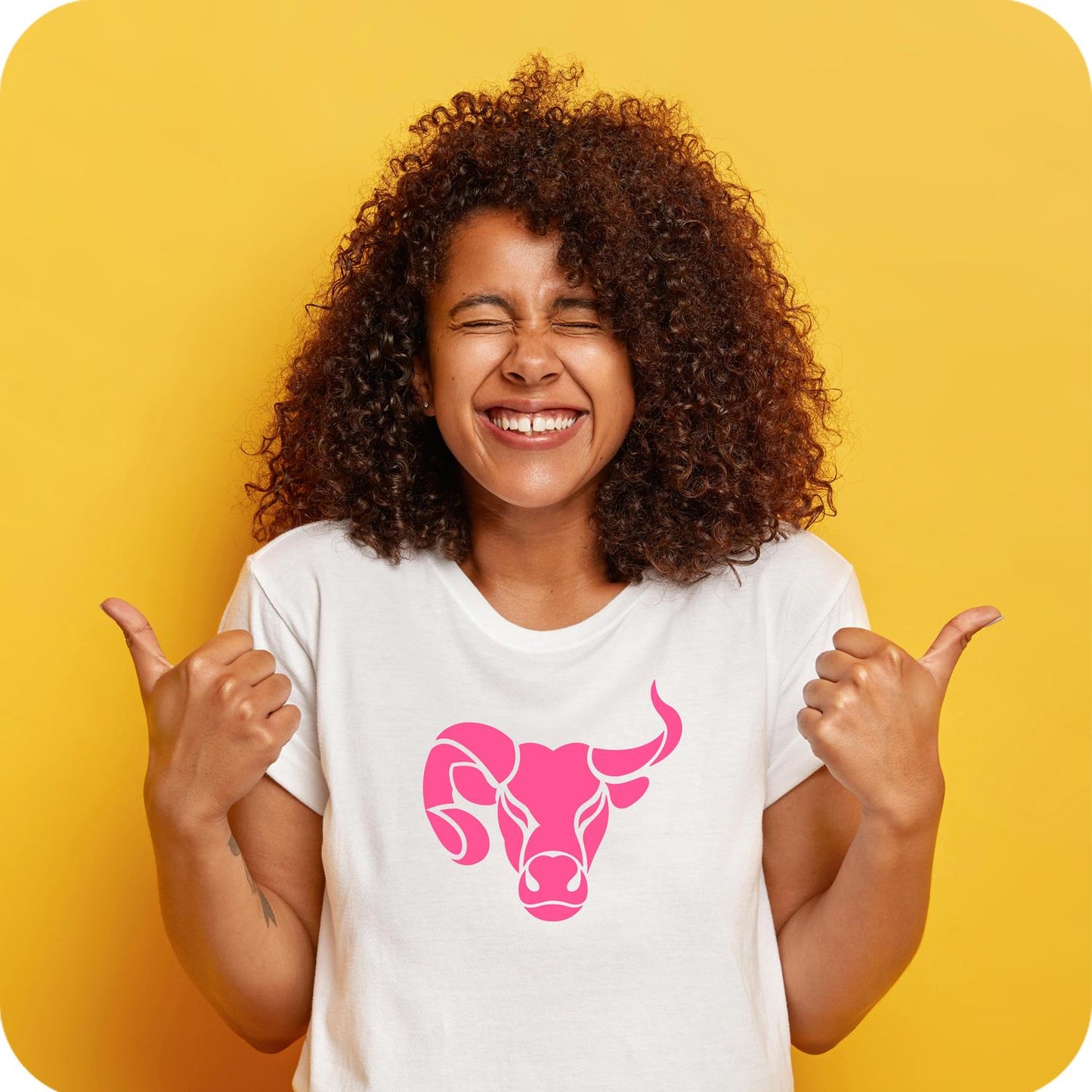 Salud White Tee For Women Pink in Design
