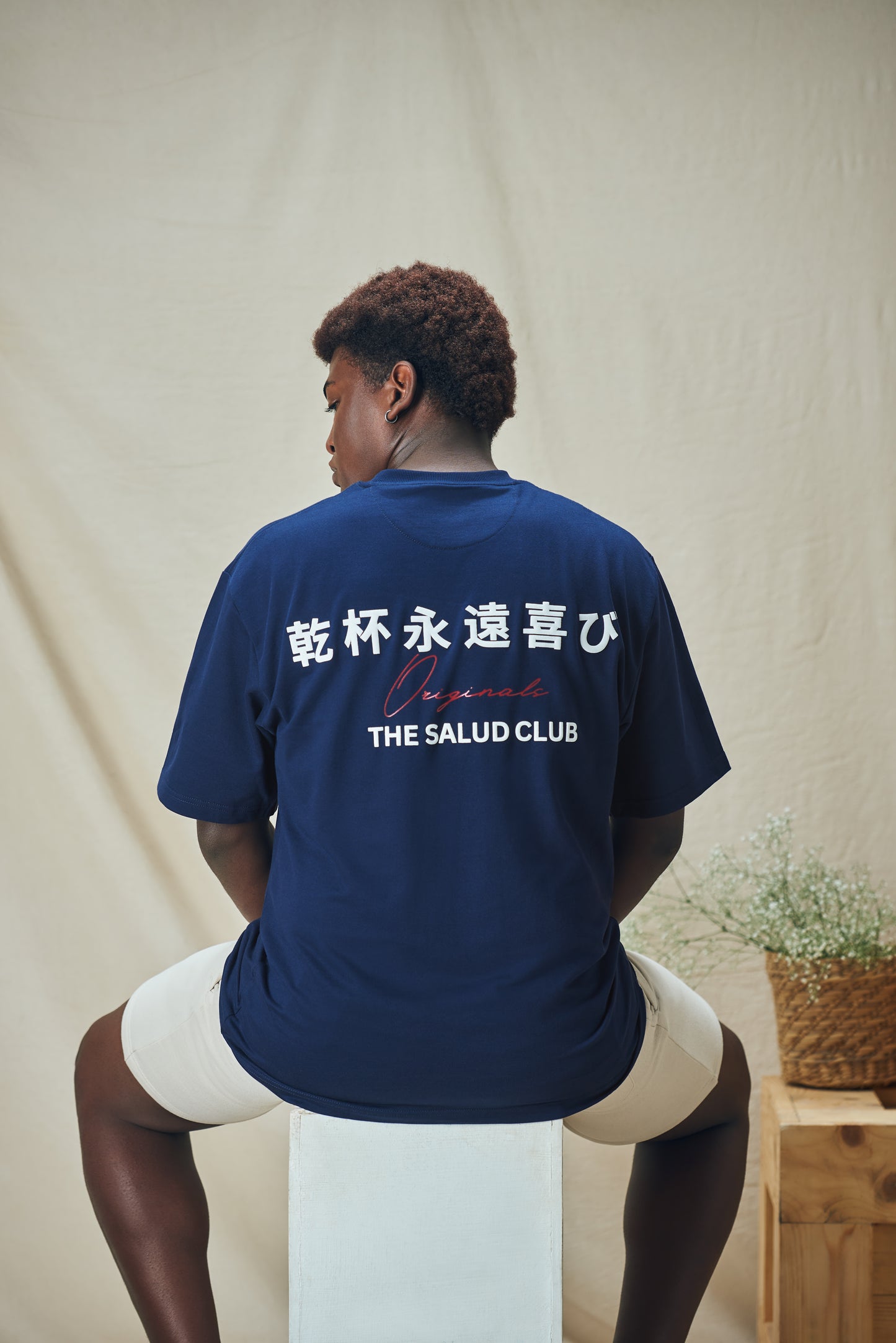 Culture Oversized T-shirt (Navy)