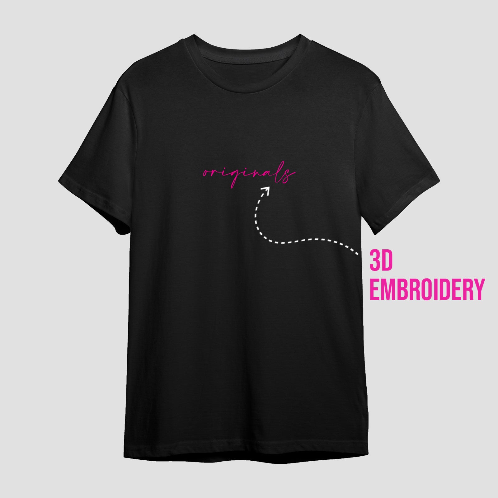 3D Embroidery Print Unisex Tee By Salud