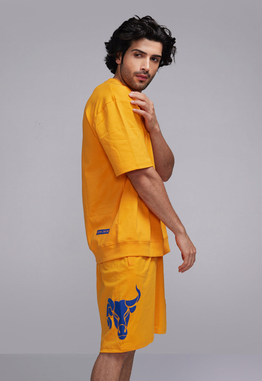 Orange Oversize Tee For Men - men